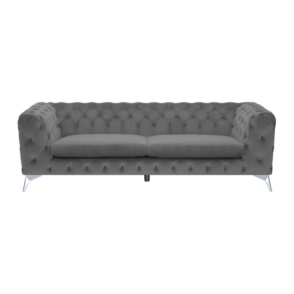 Sofa 3 Cuerpos Chestermoon Gris Claro Shego