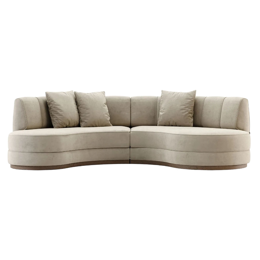 Sofa 4 Cuerpos Semiluna Mere Shego