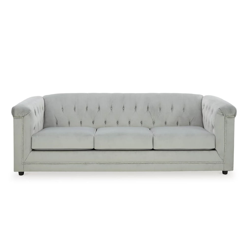 Sofa 3 Cuerpos Jesse Gris Claro Shego