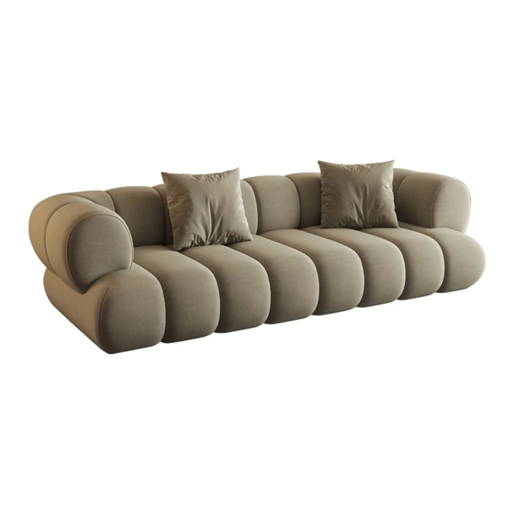 Sofa 3 Cuerpos Youseff Marron Claro Shego