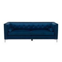 Sofa 3 Cuerpos Mantis Azul Noche Shego