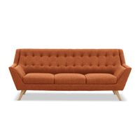 Sofa 3 Cuerpos Jorim Naranja Shego