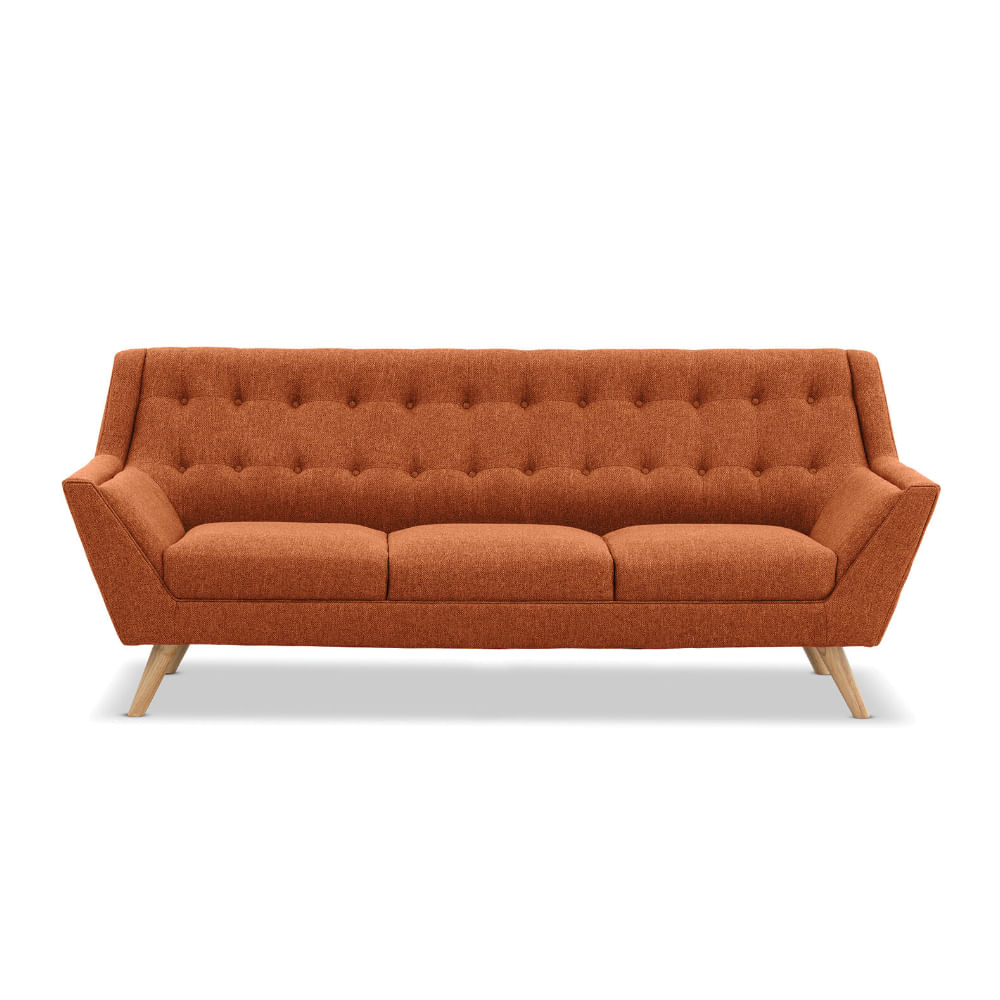 Sofa 3 Cuerpos Jorim Naranja Shego