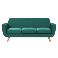 Sofa 3 Cuerpos Benz Verde Oscuro Shego
