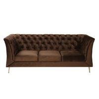 Sofa 3 Cuerpos Baros Marron Shego