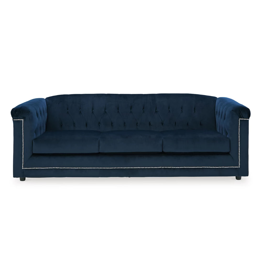 Sofa 3 Cuerpos Jesse Azul Noche Shego