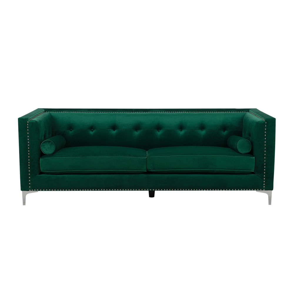 Sofa 3 Cuerpos Mantis Verde Oscuro Shego