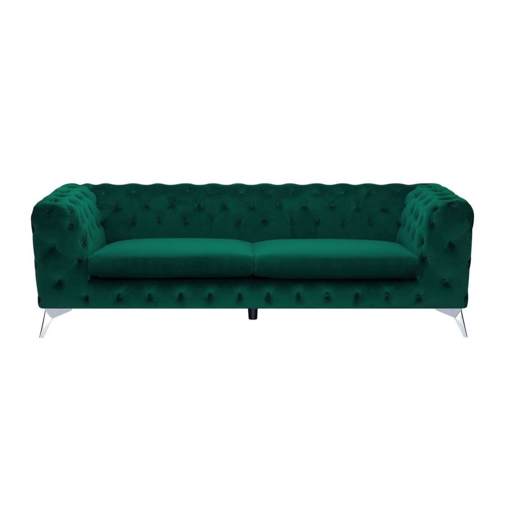 Sofa 3 Cuerpos Chestermoon Verde Oscuro Shego