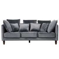 Sofa 3 Cuerpos Naomi Gris Oscuro Shego