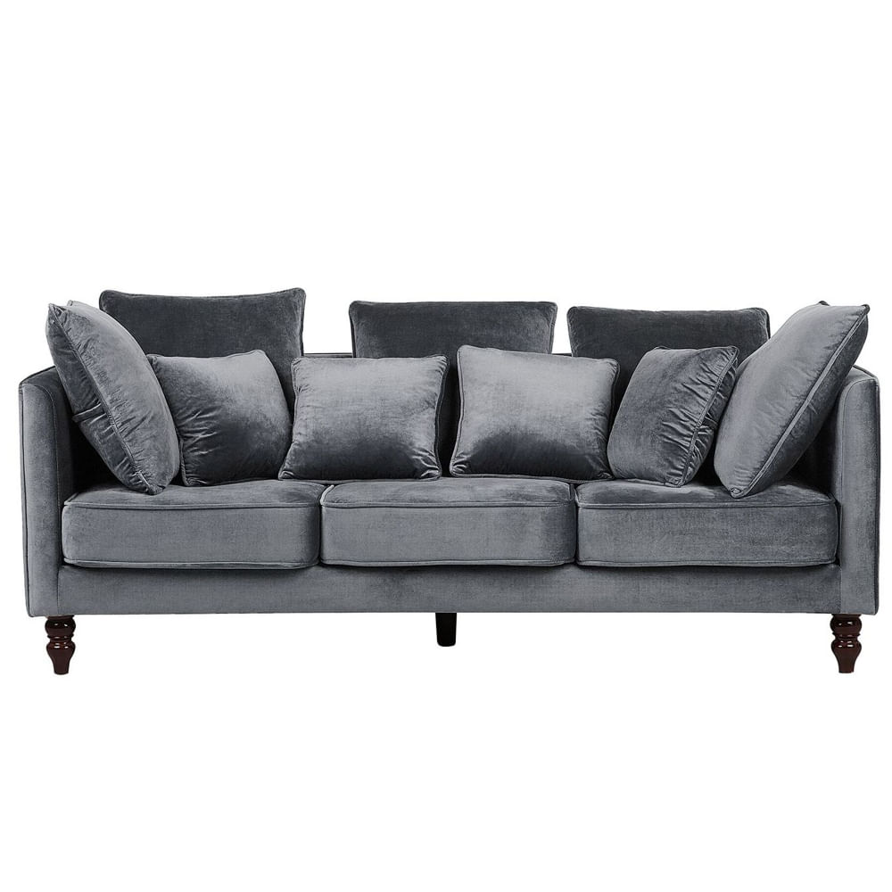 Sofa 3 Cuerpos Naomi Gris Oscuro Shego