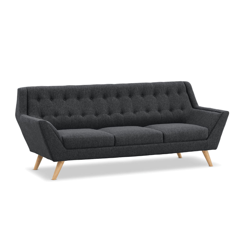 Sofa 3 Cuerpos Jorim Gris Oscuro Shego