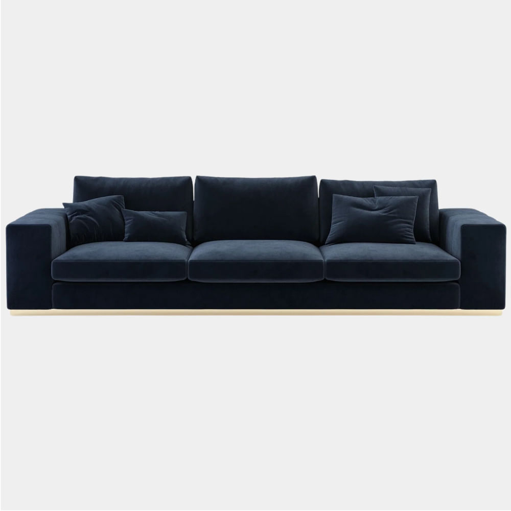Sofa 3 Cuerpos Leonar Azul CN
