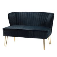 Sofa 2 Cuerpos Mauricio Negro CN