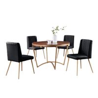 Comedor 4 Sillas Chicago Negro CN