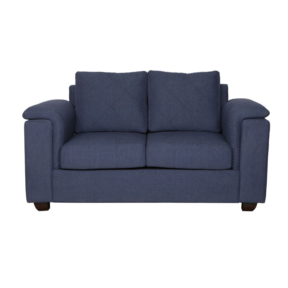 Sofa 2 Cuerpos Rene Azul Acero Shego