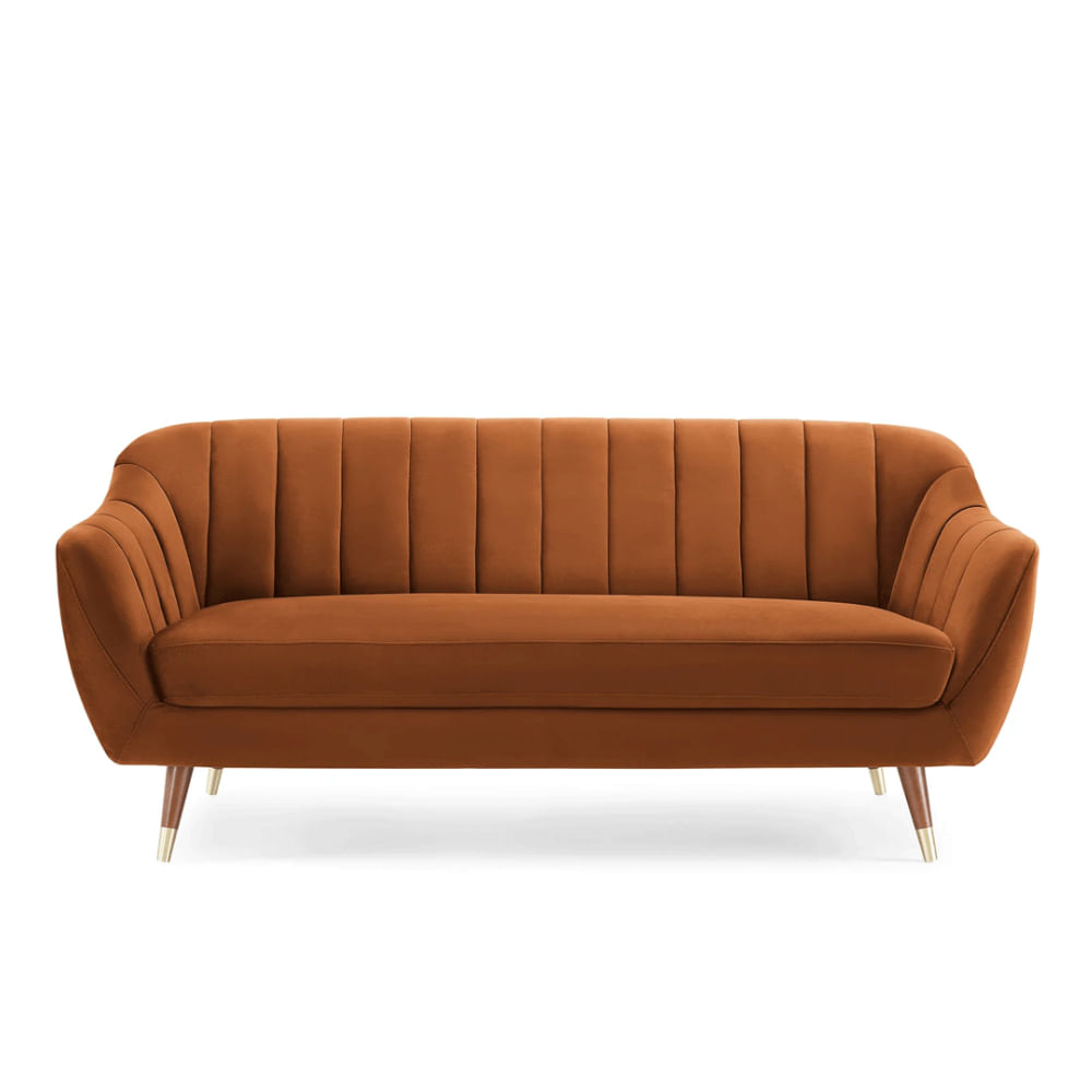 Sofa 3 Cuerpos Coralia Naranja Model