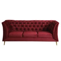 Sofa 3 Cuerpos Baros Vino Shego