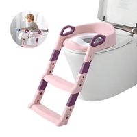 Escalera de Inodoro Para Niños Generico en Color Rosado