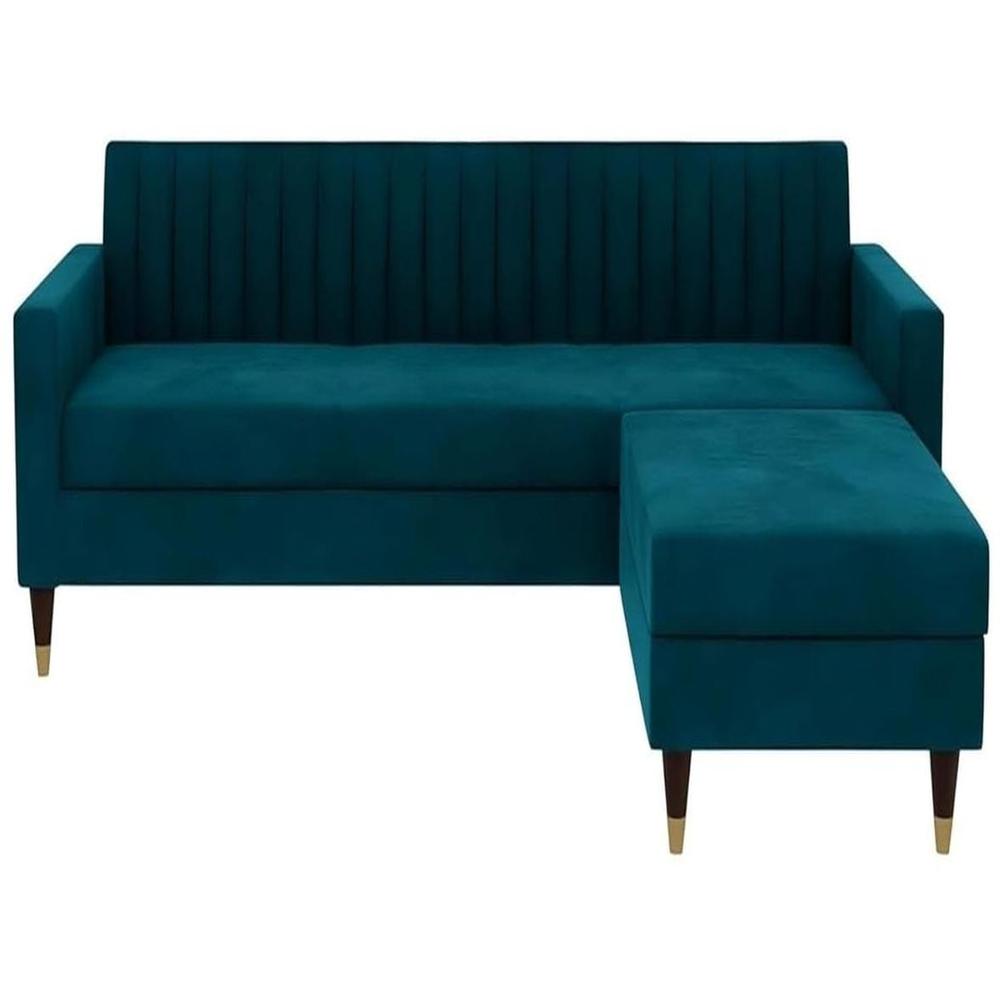 Sofá seccional Mumbai cobalto más obsequio