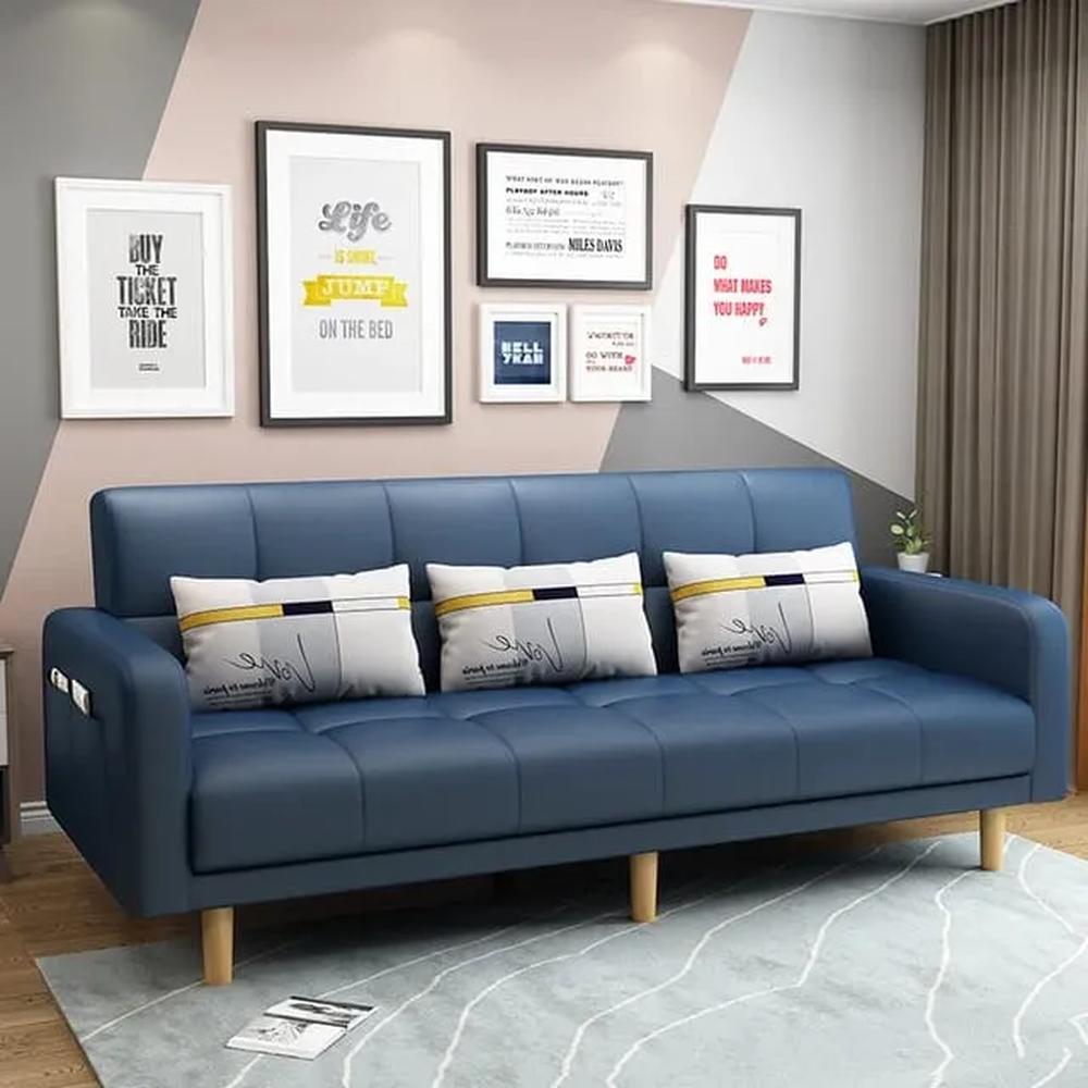 Sofá Eines tres cuerpos azul marino másobsequio