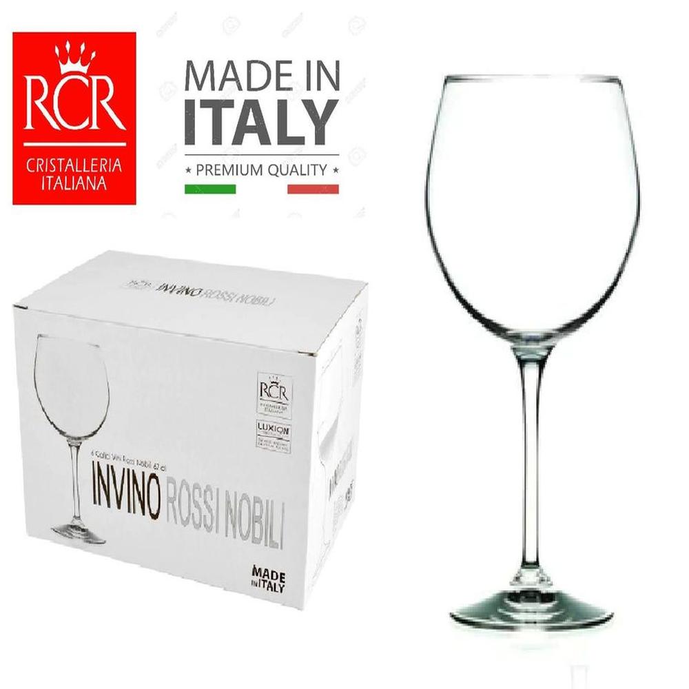 Set de Copas X 06 INVINO ROSSI NOBILE 67 CL. RCR - Hecho en Italia