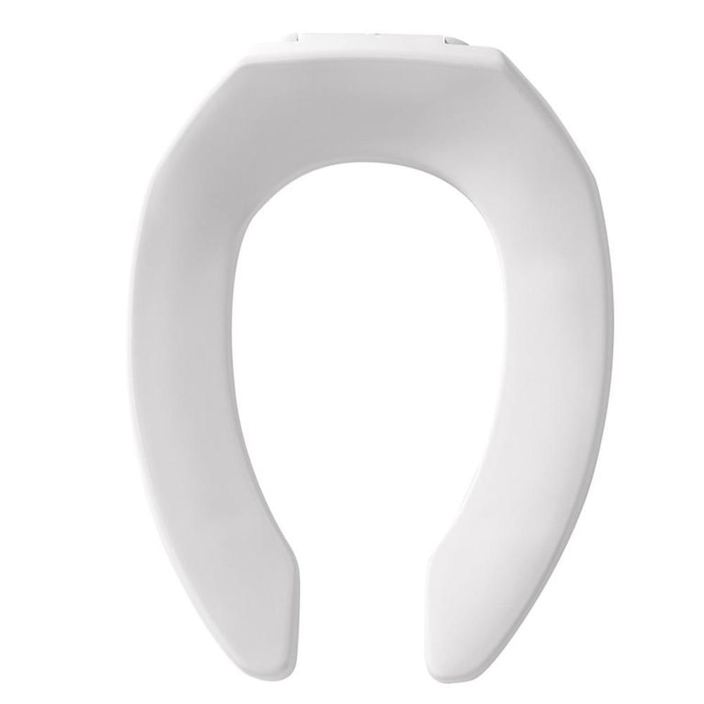 Asiento para inodoro aro alargado modelo 1955CT marca BEMIS Blanco Asiento para inodoro aro alargado modelo 1955CT marca BEMIS Blanco