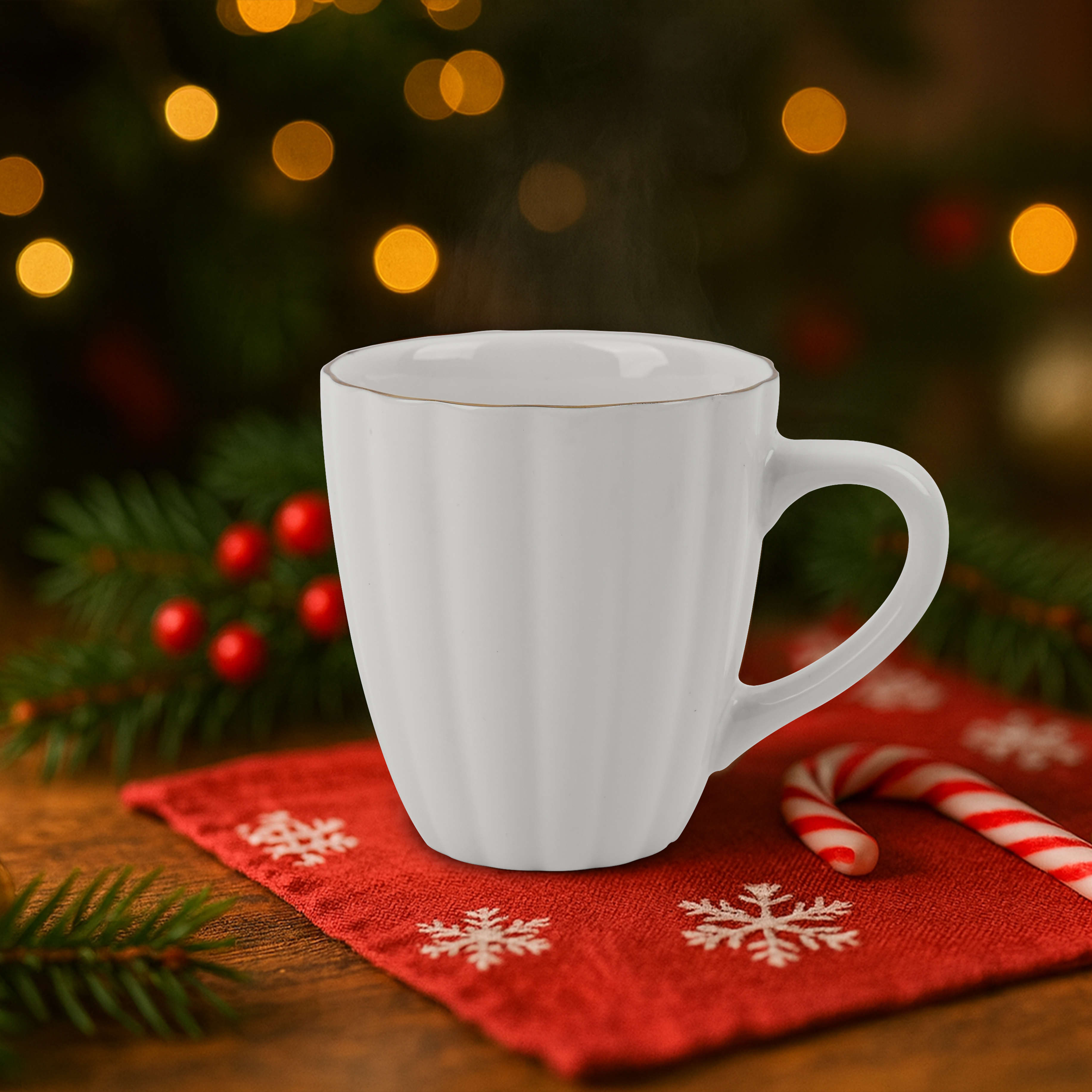 Mug Porcelana con borde Dorado Top Chef Orange