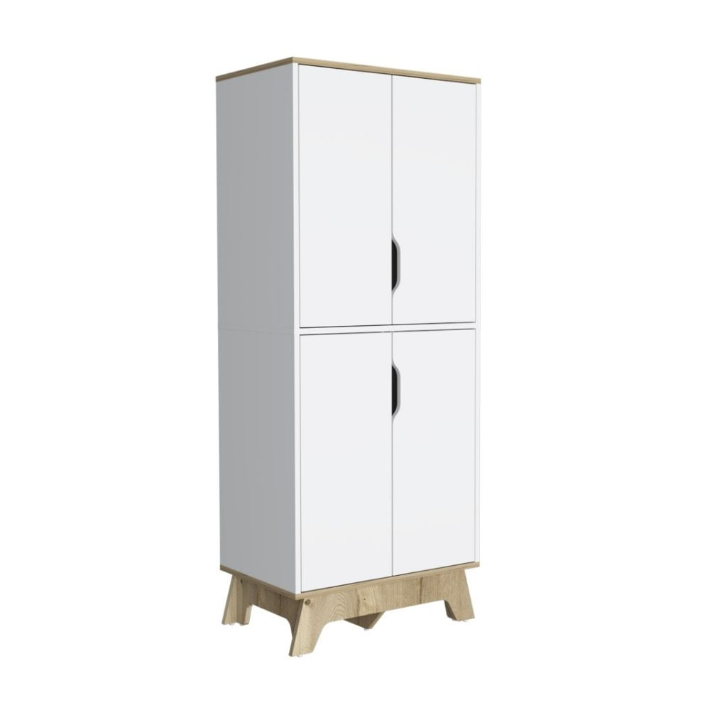 Alacena de cocina Bi-color 4 puertas Blanco/Duna Tuhome