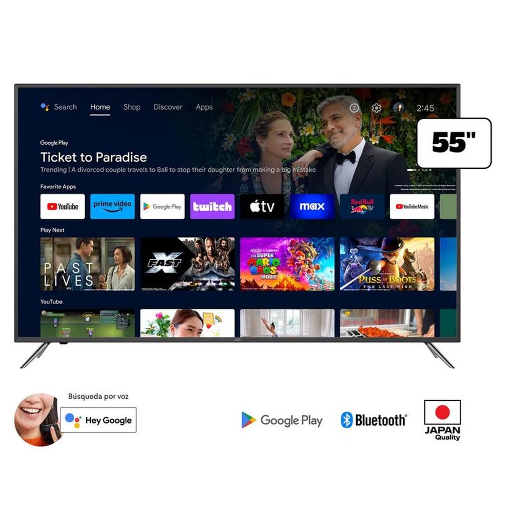 TELEVISOR JVC 55 UHD 4K GOOGLE TV LT-55KB607
