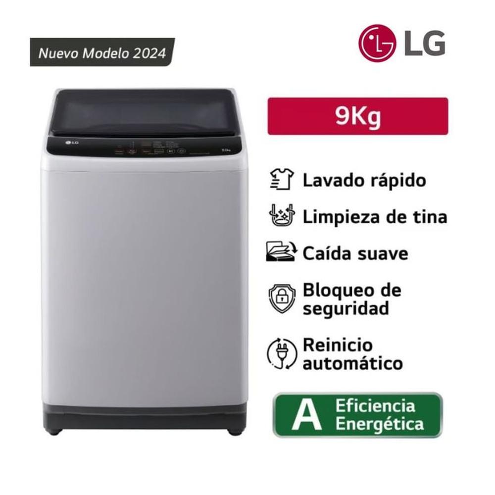 Lavadora LG 9 Kg Carga Superior Smart Inverter WT9GL - Gris