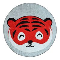 Alfombra Cicular Niños Tigre 120 x 120cm