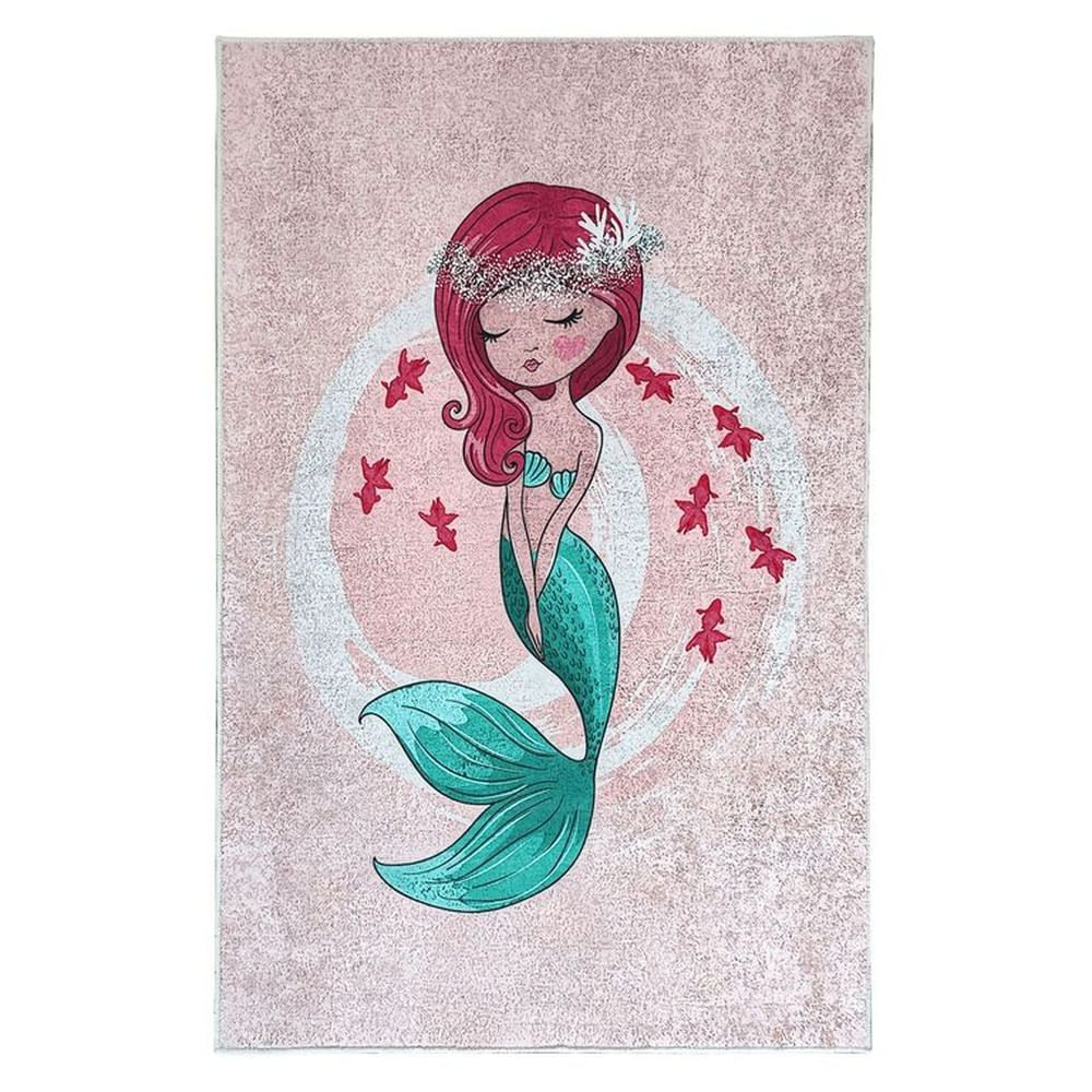 Alfombra Niños Sirena 120 x 180cm