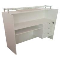 Counter Para Recepción con Tablero de Vidrio