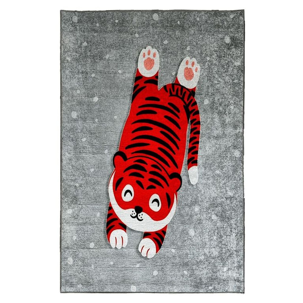 Alfombra Niños Tigre Echado 120 x 180cm
