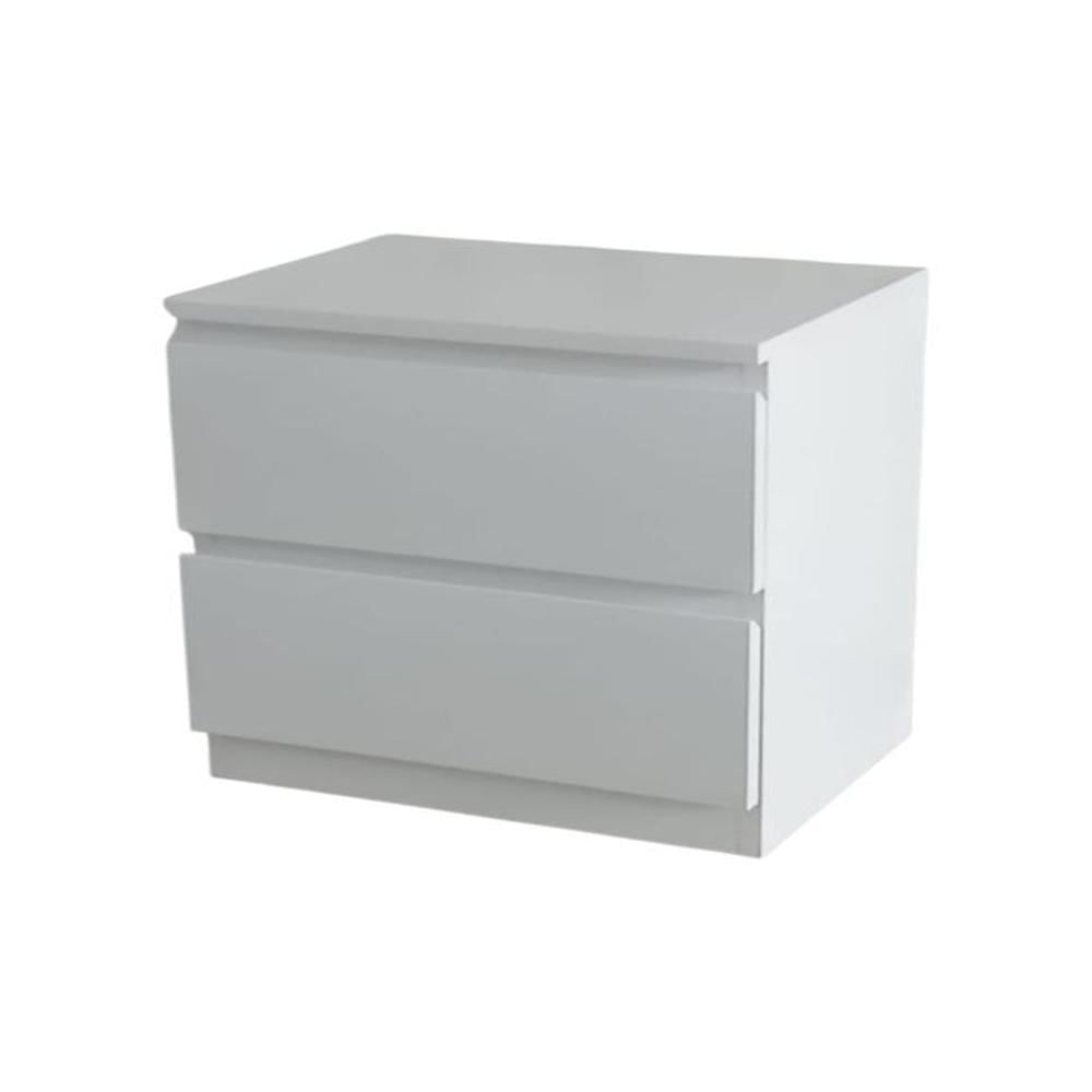 Velador Minimalista Elegancia Compacta y Funcional en Blanco Puro