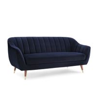 Sofa 3 Cuerpos Coralia Azul Noche Model