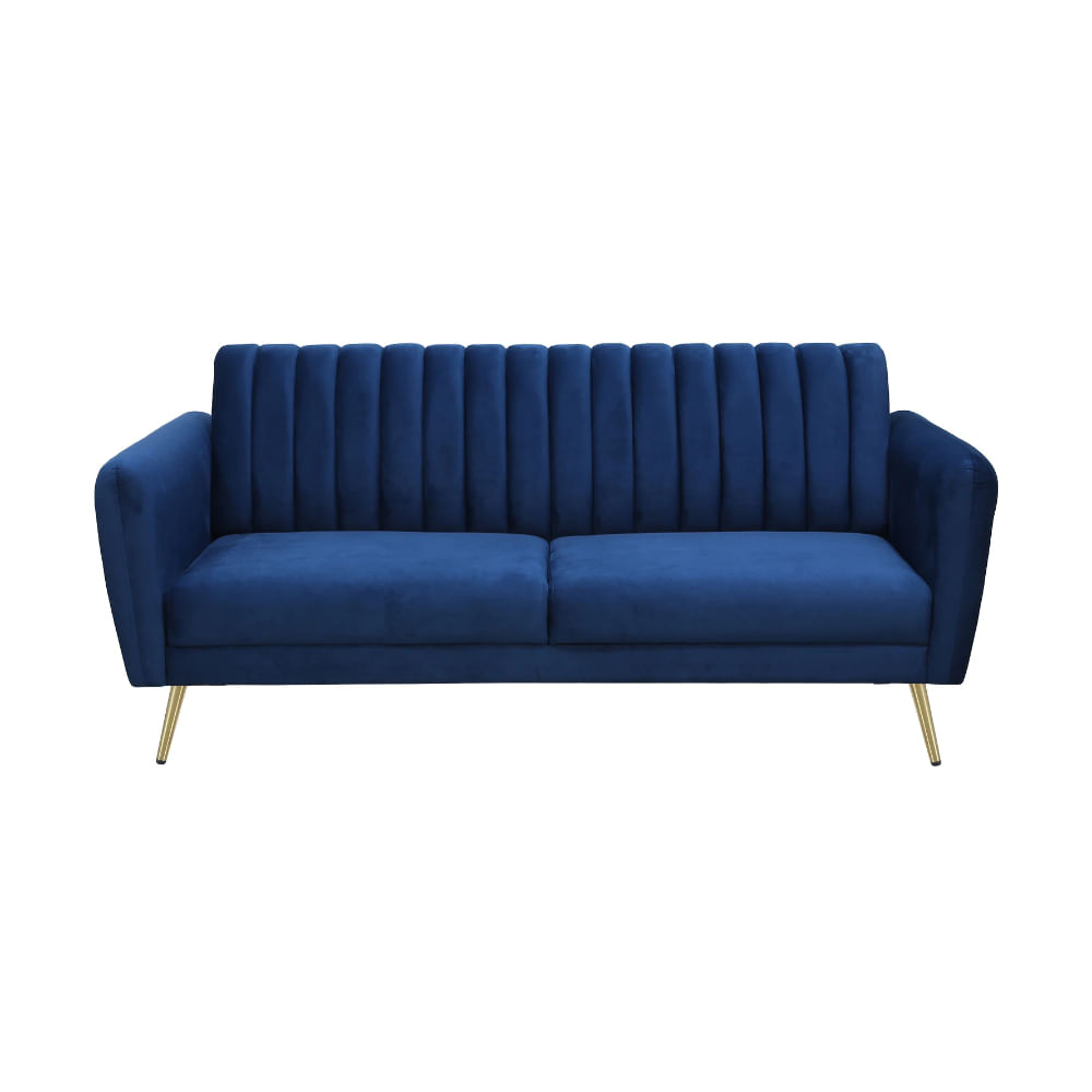 Sofa 3 Cuerpos Blasmi Azul Acero Shego