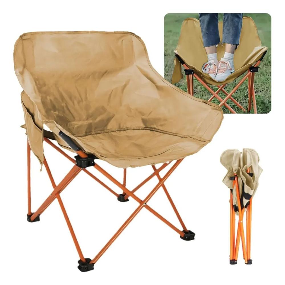 Silla Plegable Para Camping Playa Terraza Beige arena