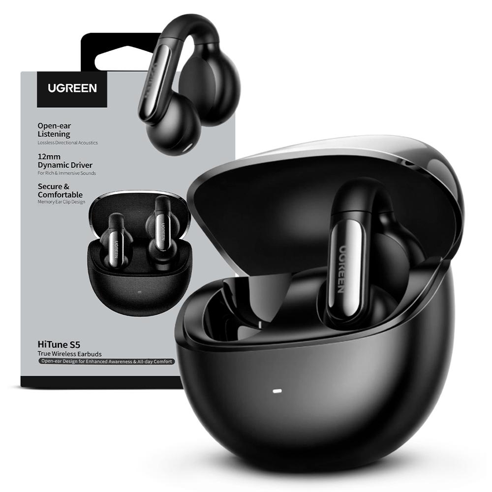 Audifonos Ugreen Hitune S5 Open Ear Clip Confort Driver 12mm Negro