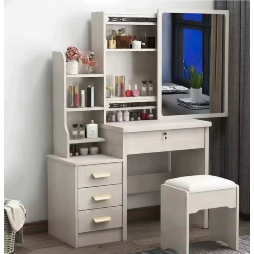 Tocador Organizador de Lujo - Estilo y Funcionalidad
Elegante Tocador Moderno Color Beige