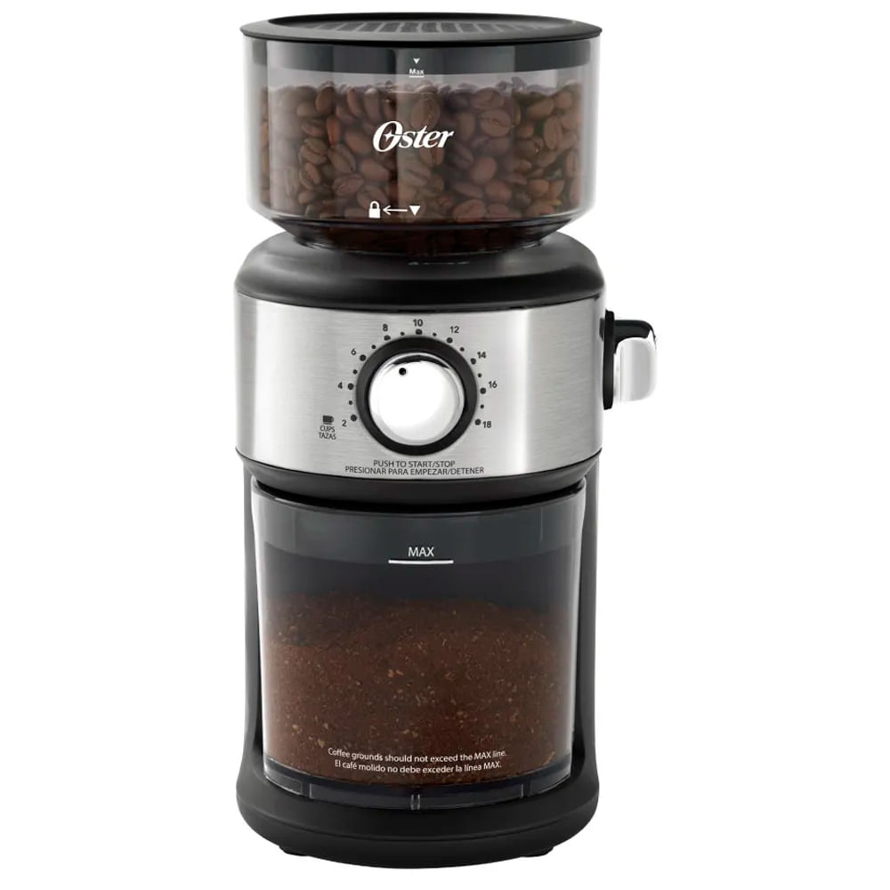Molinillo de Cafe Automatico Oster 18 Configuraciones de Molienda BVSTBMH24