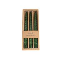 NAVIDAD - Vela set de 3 pzs de cera sin esencia modelo N4 Verde
