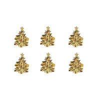 NAVIDAD - Set de 6 pcs de Aros de servilletas modelo N9