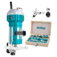 Ruteadora de Palma 600w + Accesorios 12pcs Total TLT6001-TACSR0121