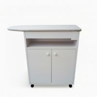 Planchador Blanco Viene Armado con Ruedas Tapiz superior Blanco