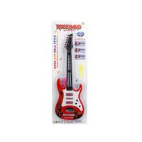 Juguete Guitarra Eléctrica Rock Moderno Niños Rojo