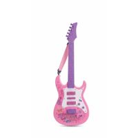 Juguete Guitarra Eléctrica Rock Moderno Niños Rosado