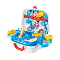 Set Doctora Minnie y Mickey Mouse 2en1 Lonchera con Ruedas