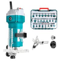 Ruteadora de Palma 600w + Accesorios 24pcs Total TLT6001-TACSR12406