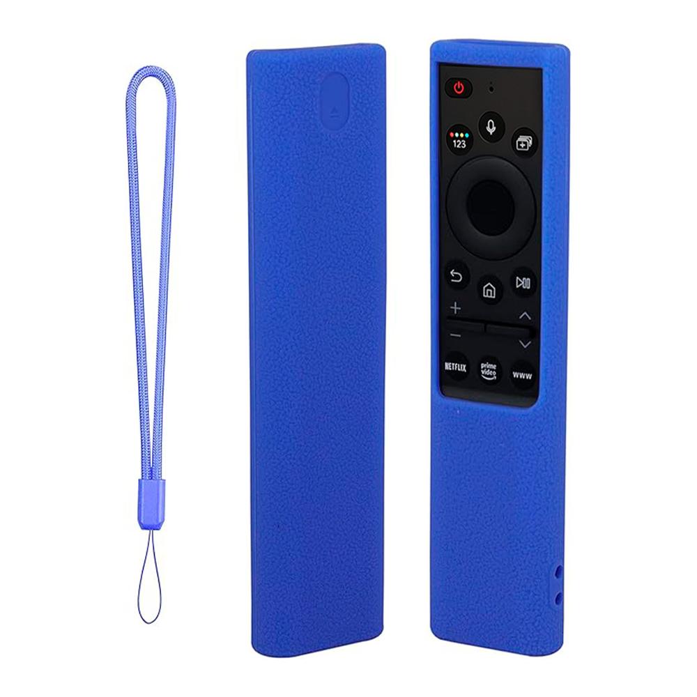 Control Remoto Para Samsung Con Voz Smart 4k Ws-2022+Funda Color Azul